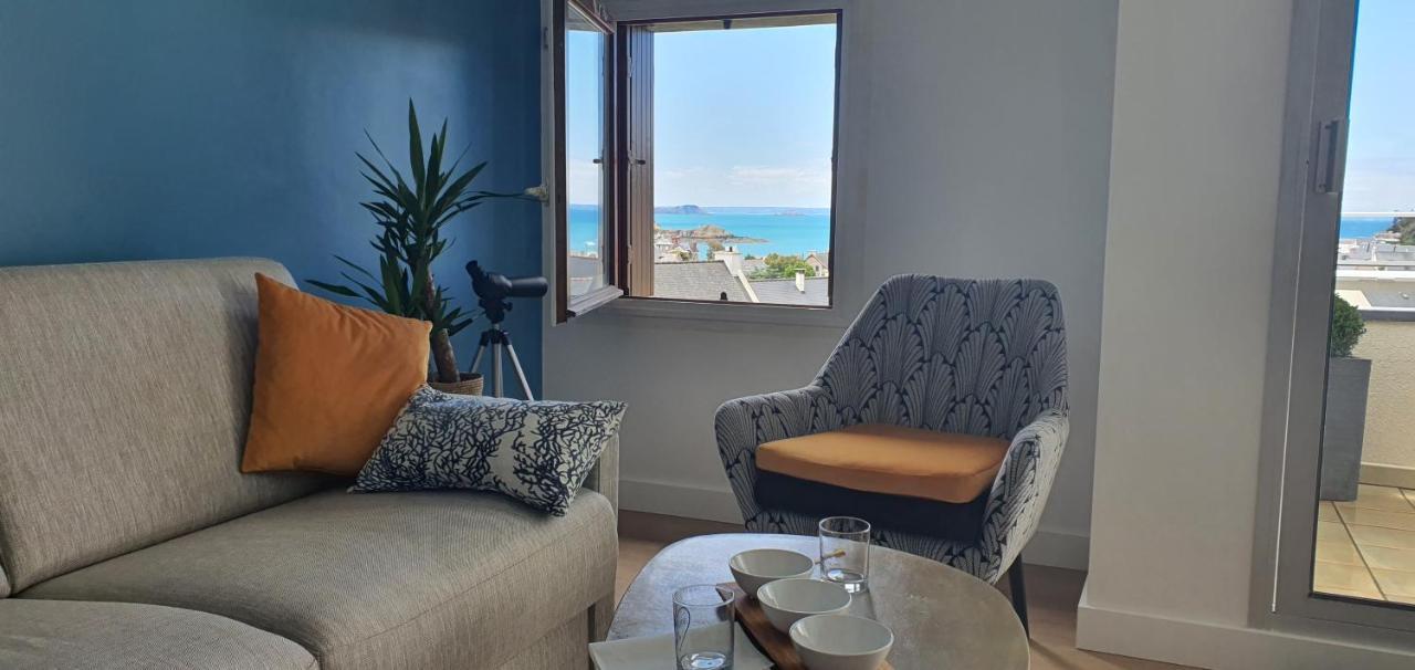 Appartement Bretagne vue mer sur les hauts d'Erquy Extérieur photo
