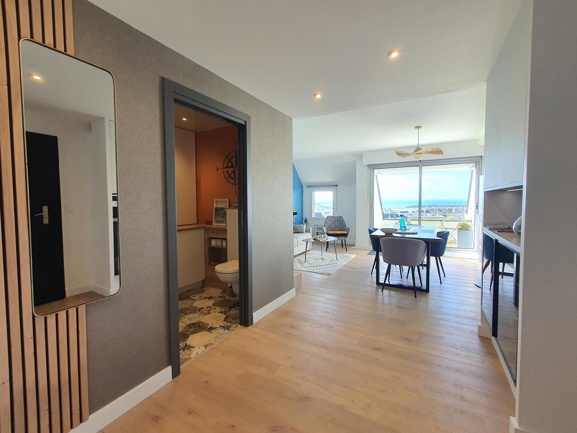 Appartement Bretagne vue mer sur les hauts d'Erquy Extérieur photo
